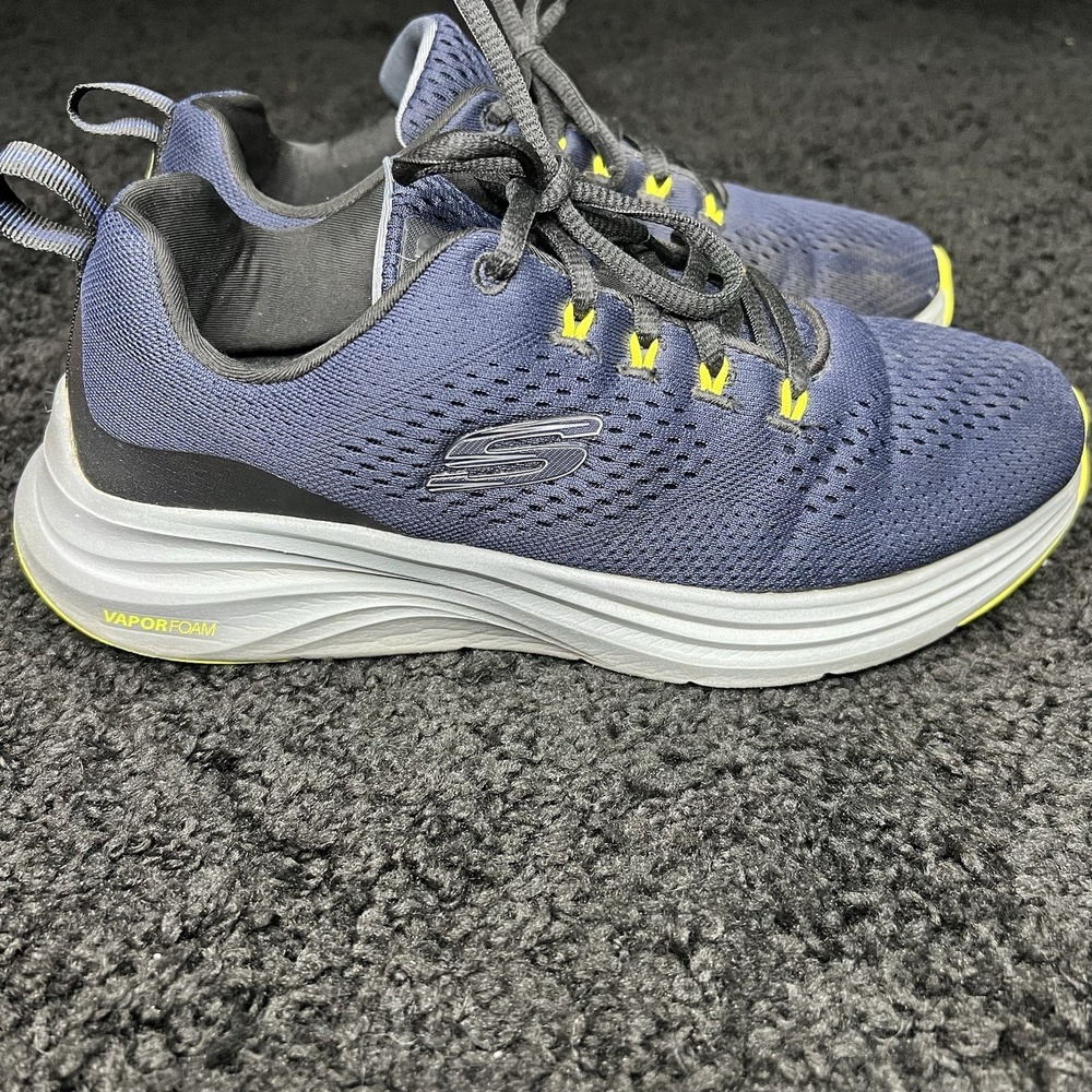 Skechers Vapor Foam Shoes Men's Size 7 Navy Walking Athletic Sneakers Women‎ 8